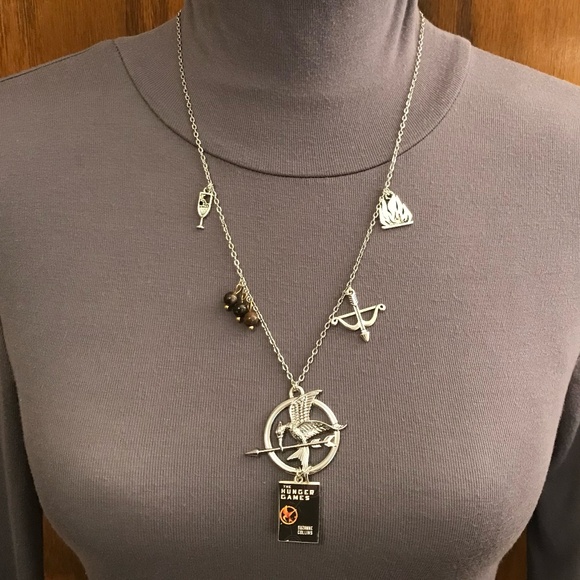 The Hunger Games by Suzanne Collins Handmade Literature Book Necklace Mockingjay - Picture 9 of 16